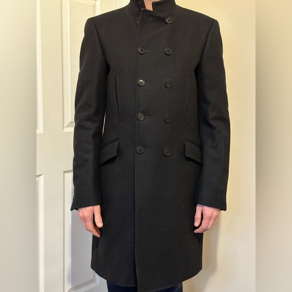 Versace wool coat (Size 34, fits like a Small to Medium)